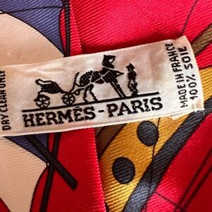 Vintage early 1980s “ Hermès scarf tie”